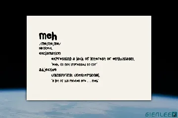 Meh - Fun Font