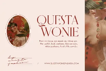 Quinstory - Romantic Beauty Lovely Serif Font