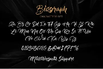 Biograph - Brush Font