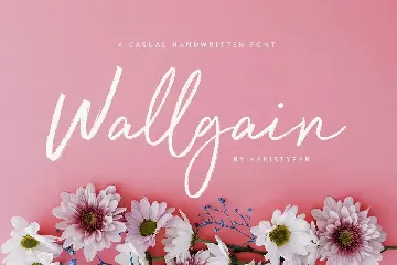 Wallgain Cassual Handwritten Font