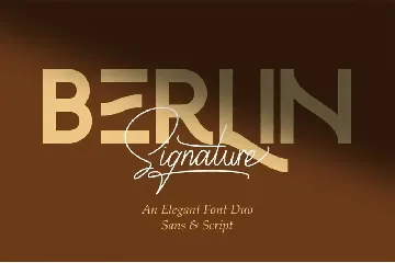 Berlin Font Duo Sans And Script