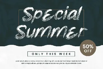 Meet to Summer - Summer Brush Typeface font