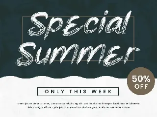 Meet to Summer - Summer Brush Typeface font