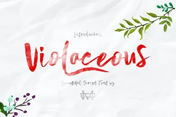 Violaceous - Brush Script font