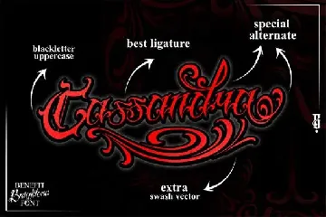 Brigthone - Tattoo Lettering font