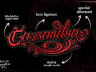 Brigthone - Tattoo Lettering font