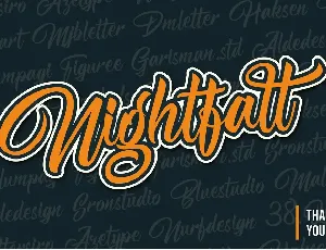 Nightfall Script font