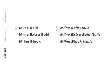 Milne - A Bold Sans Serif font