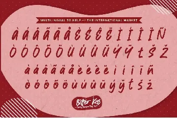 Bitter Kiss - Lovely Handwritten  Font