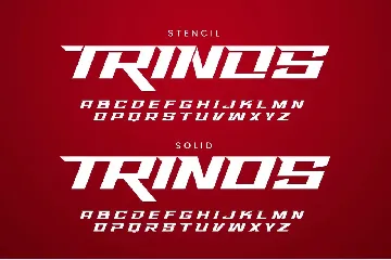 Trinos - Sporty Tech Font