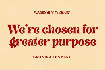 Brasika Display font