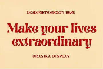 Brasika Display font