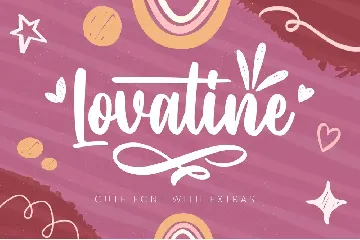 Lovatine - Cute Font