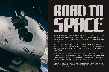 Space Nomad - techno sporty font