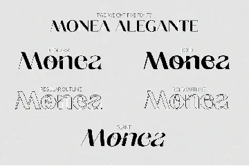 Monea Alegante font