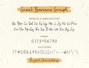 Great Banana Font Duo AS