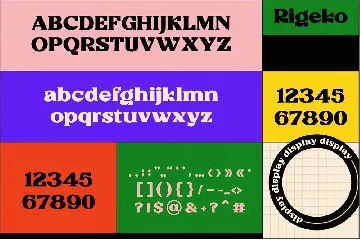 Rigeko font