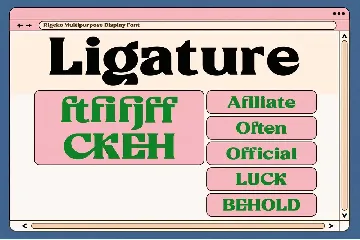 Rigeko font