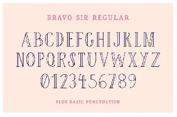 Bravo Sir Font Family