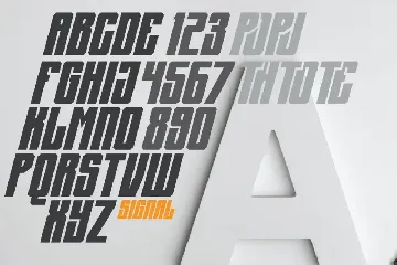 AJ Signal font