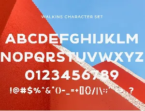 Walkins - Modern Sans Serif font