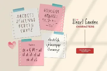 Heart Garden font