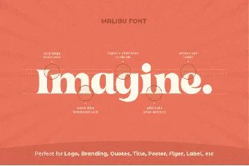 Malibu - Fancy Vintage Font