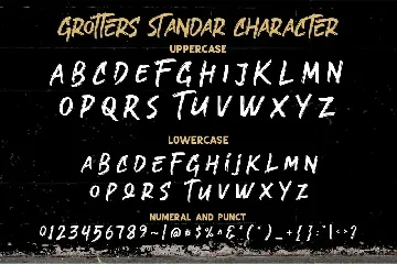 Grotters font