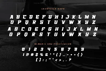 Speed Demon - The Car acing Font