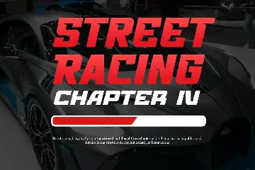 Speed Demon - The Car acing Font