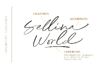 Sellina World font