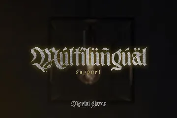 Mortal Claws - Blackletter Font