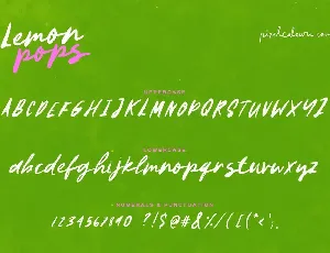 Lemon Pops Font