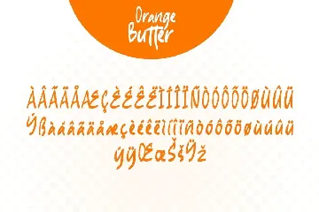 Orange Butter font