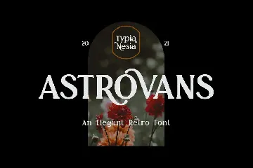 Astrovans - Beauty Summer Vintage Retro Serif font