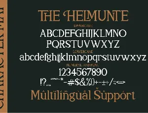 The Helmunte Serif Font