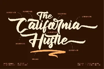 The California Hustle Brush font