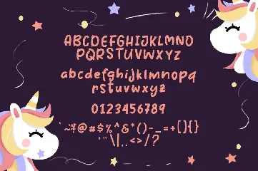 Cute Unicorn font