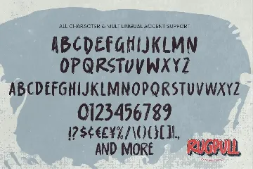 Rugpull - Rough Brush Typeface font