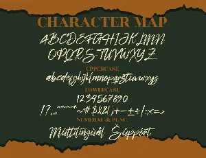 Tametogde Brush font