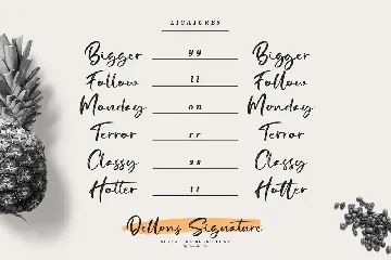 Dellons Singature-Elegant Brush Font