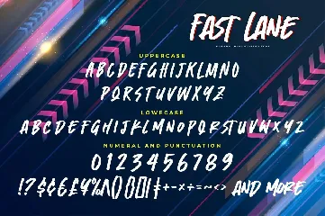 FAST LANE - Dynamic Handwritten Font