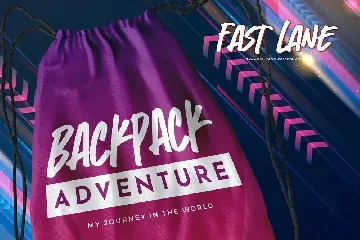 FAST LANE - Dynamic Handwritten Font