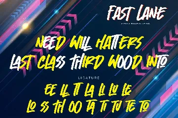 FAST LANE - Dynamic Handwritten Font