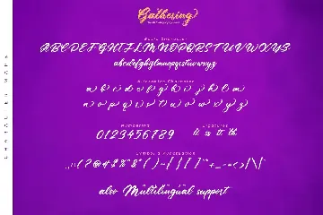 Gathering-Brush Font