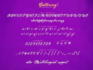 Gathering-Brush Font