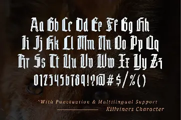 Killviners - Modern Blackletter Font