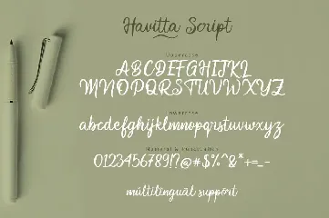 Havitta - Handwritten Script font