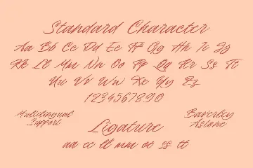 Baverley Astone - Signature Script font