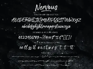 Nervous Brush Font